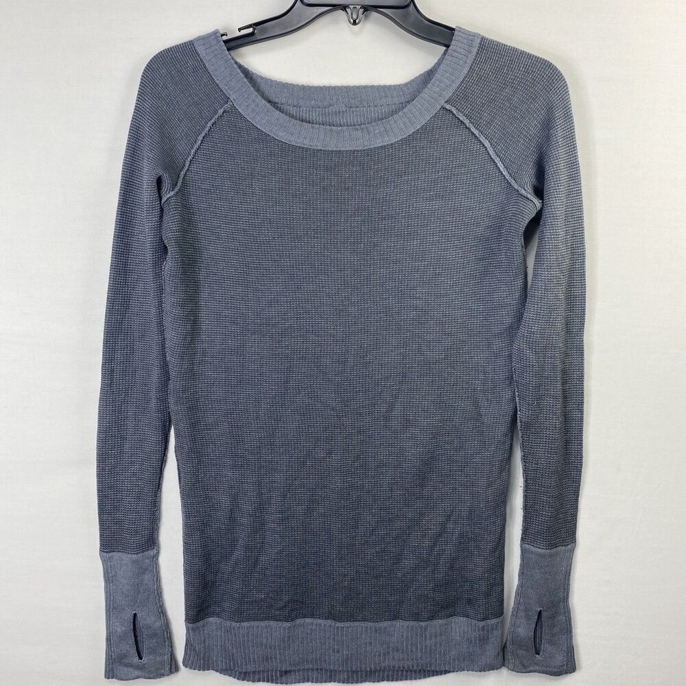 Lululemon Chai Time Pullover First Release Thumb Holes Gray Reversible No Size